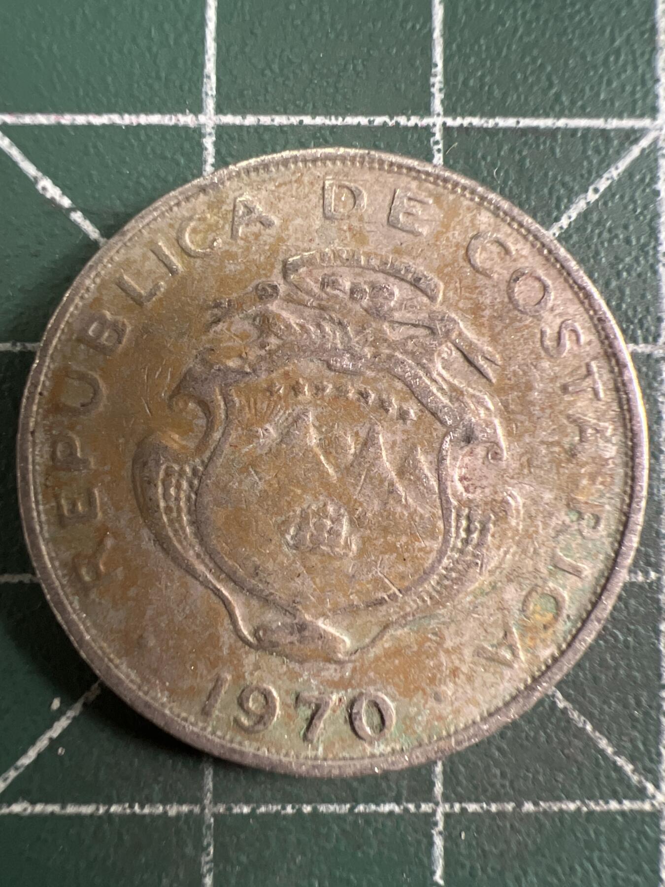 第650期 硬币专场 （无押金，捡漏，全场50包邮，偏远地区除外，接收代拍业务，本店十天发一次货） 哥斯达黎加50分 1970年