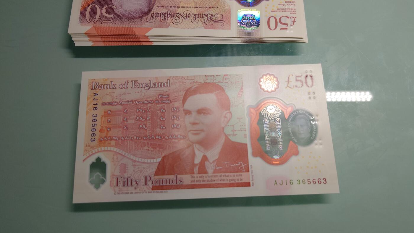 【世界钱币】精选微拍第115期暨2024年第26期  最新维港币展部分卖剩货品展销 2023年英国G序列50镑塑料钞 查尔斯 全新绝品无4尾号5663