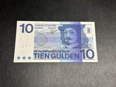 《外钞收藏家》第三百八十二期 - 1968年荷兰人像版10盾 全新UNC