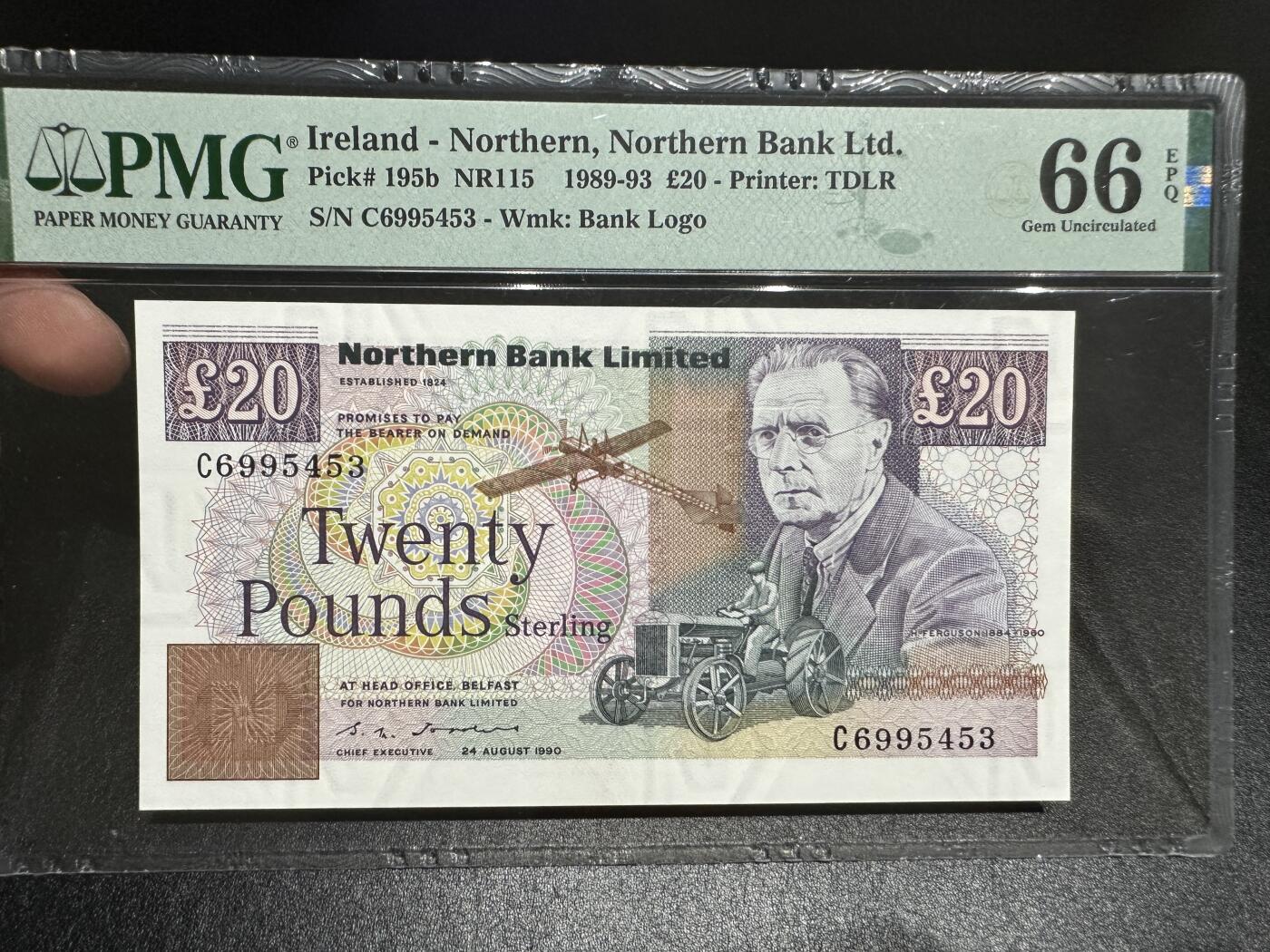 《外钞收藏家》第三百八十二期 1990年北爱尔兰北方银行10镑 PMG66