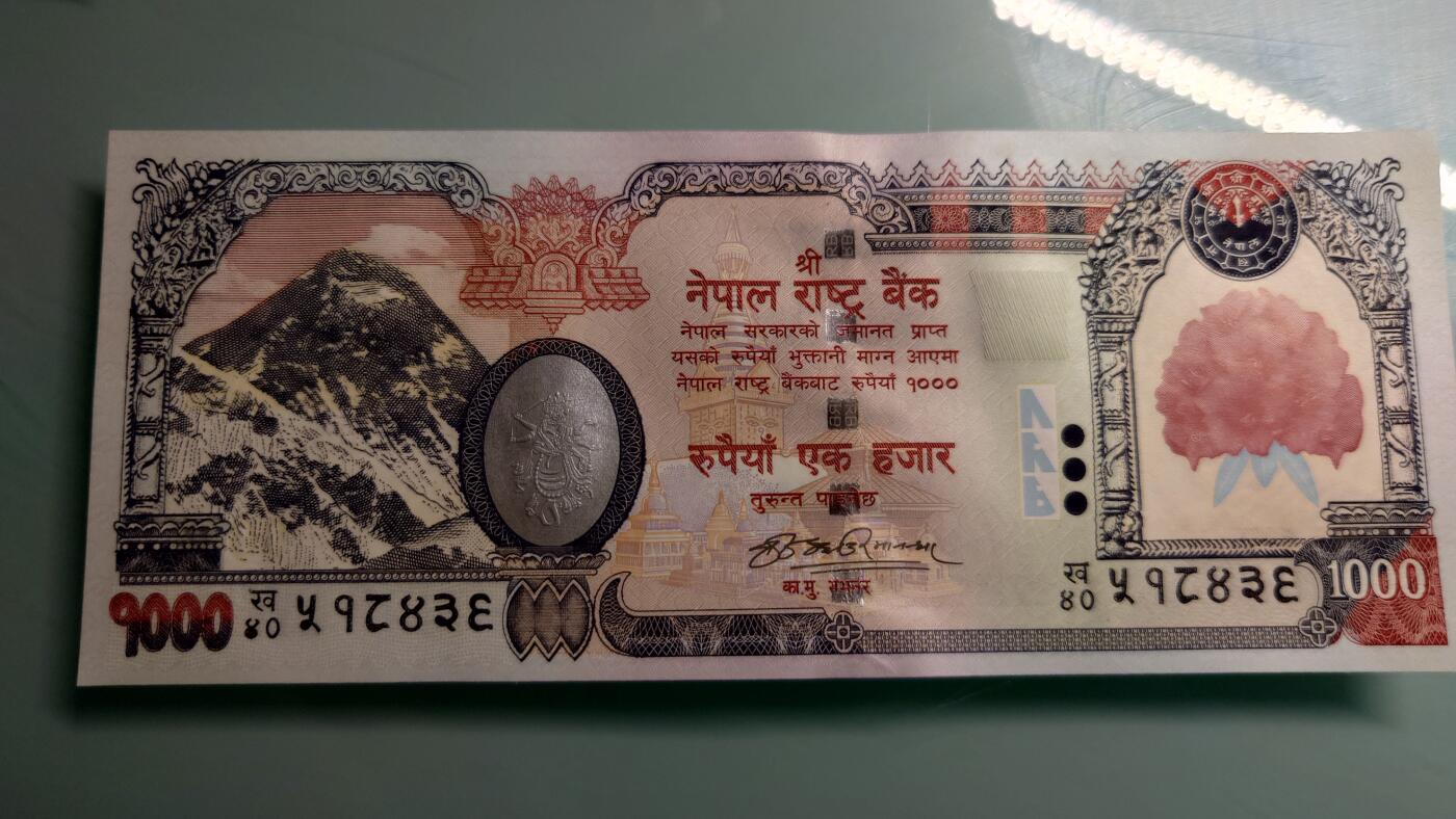 【世界钱币】精选微拍第115期暨2024年第26期  最新维港币展部分卖剩货品展销 2008年尼泊尔1000卢比 大红花版较少见 全新绝品(2)