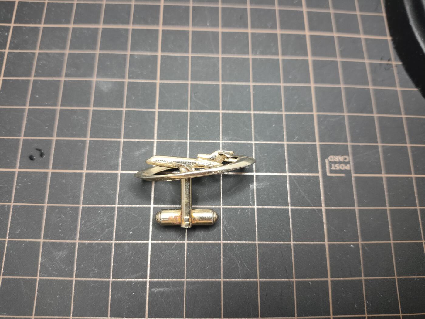 仁孝堂徽章红藏拍卖(第五场) 法国航空喷气机袖扣 单只