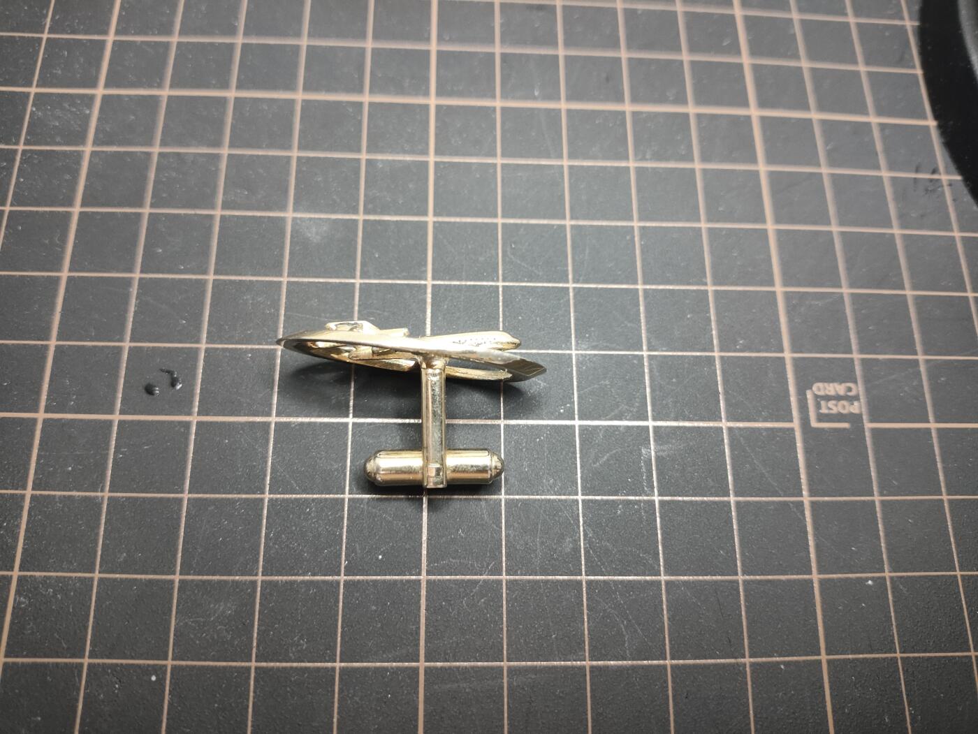 仁孝堂徽章红藏拍卖(第五场) 法国航空喷气机袖扣 单只