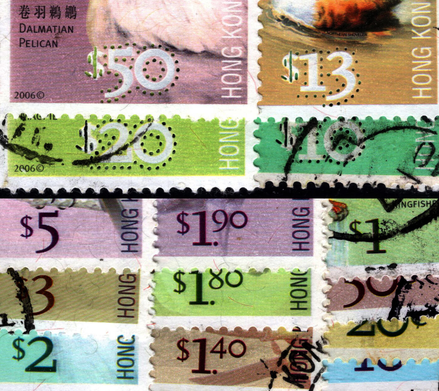 洪涛臻品批发群 精选邮票限时拍卖第七百八十期  香港候鸟2006 到$50元高值 计109.9元 很漂亮 这么多不容易收集!