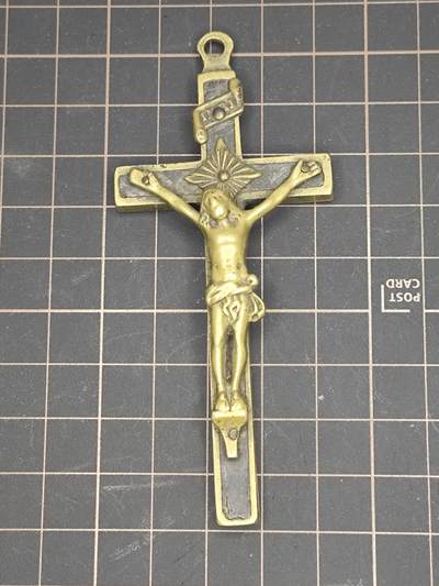 仁孝堂徽章红藏拍卖(第五场) - 一战德军 战地牧师十字架 原品铜制包木