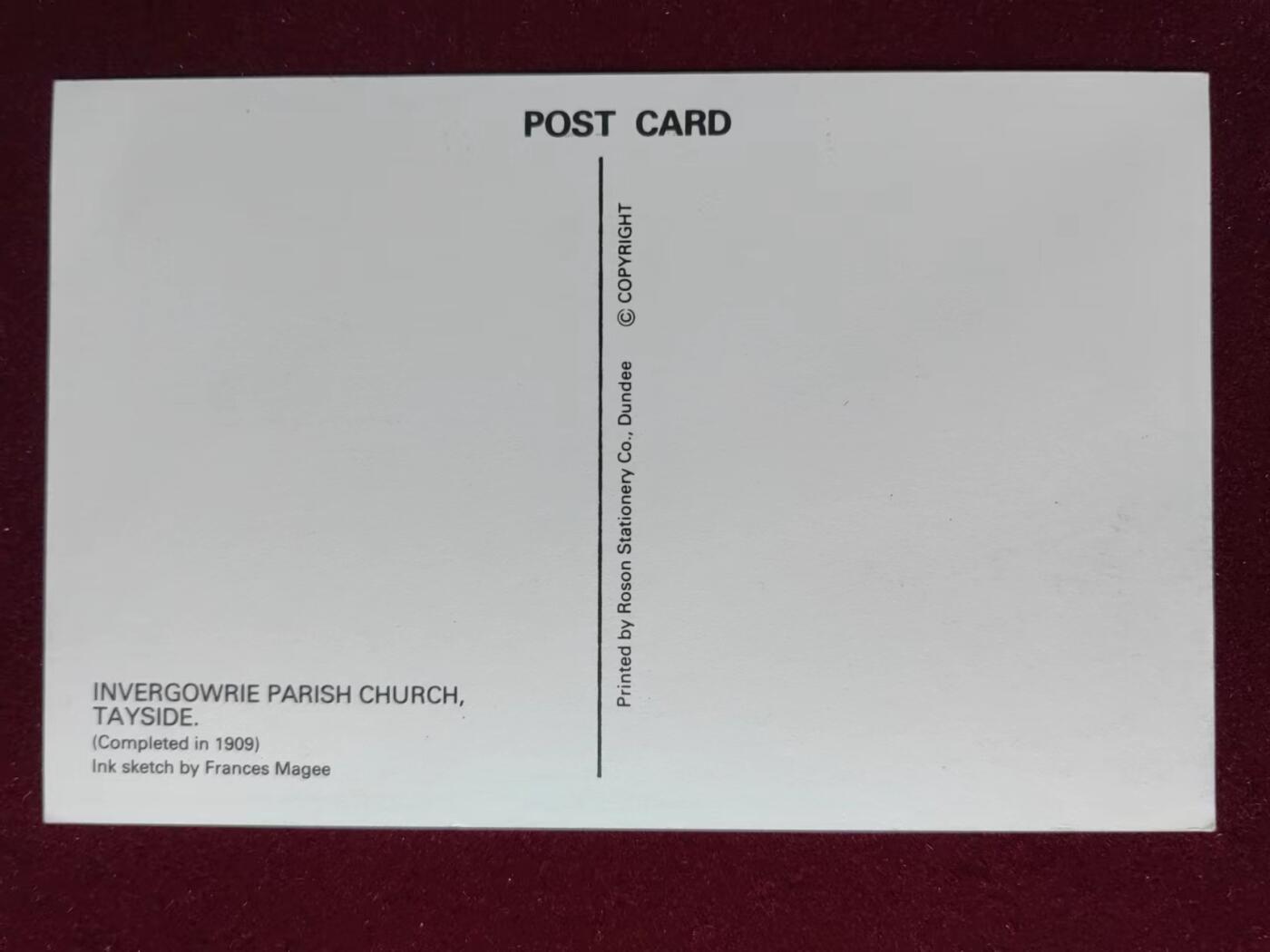 联合阁邮币社™ ——“明信片专场” 泰赛德因弗戈里·帕里什教堂