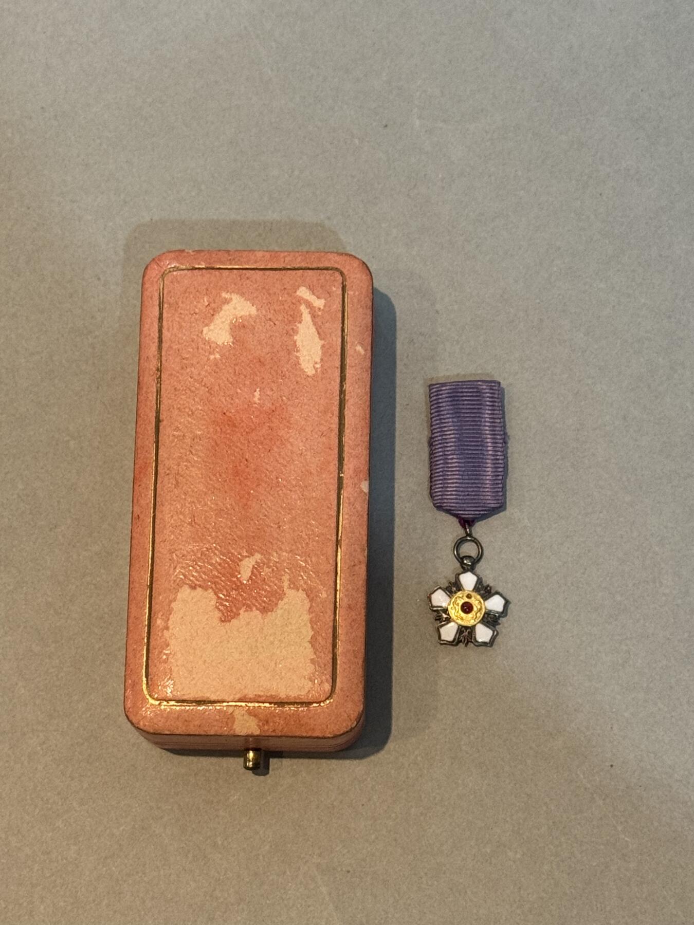 历代徽章22 清代双龙迷你勋章 