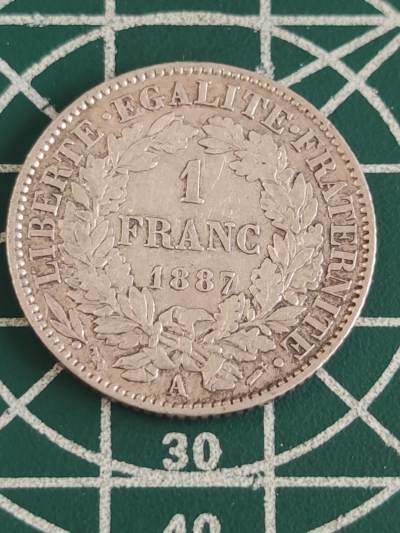 燕姐换藏第83拍 - 法国1887年谷物女神1法郎银币