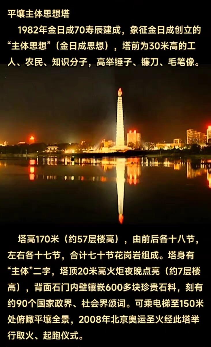 07月07日 世界币章 访朝纪念《平壤主体思想塔》精制纪念币 黄铜币 9.9品