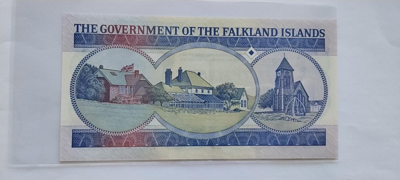 天和轩精品钱币第33场 全新UNC 福克兰群岛50镑女王