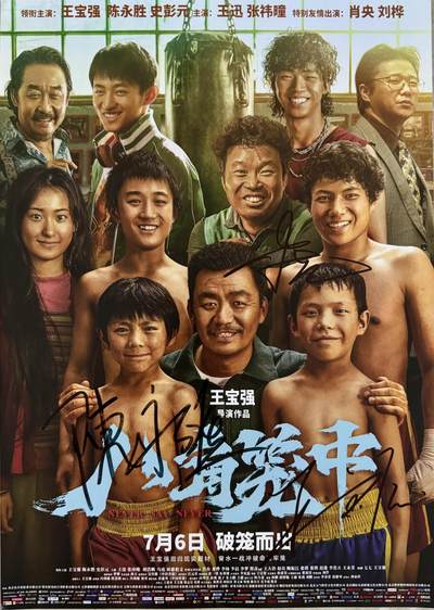 零元拍：导演兼男主 王宝强、陈永胜、史彭元三位主演亲笔签名亲笔签名《八角笼中》海报，尺寸300/420MM - 零元拍：导演兼男主 王宝强、陈永胜、史彭元三位主演亲笔签名亲笔签名《八角笼中》海报，尺寸300/420MM