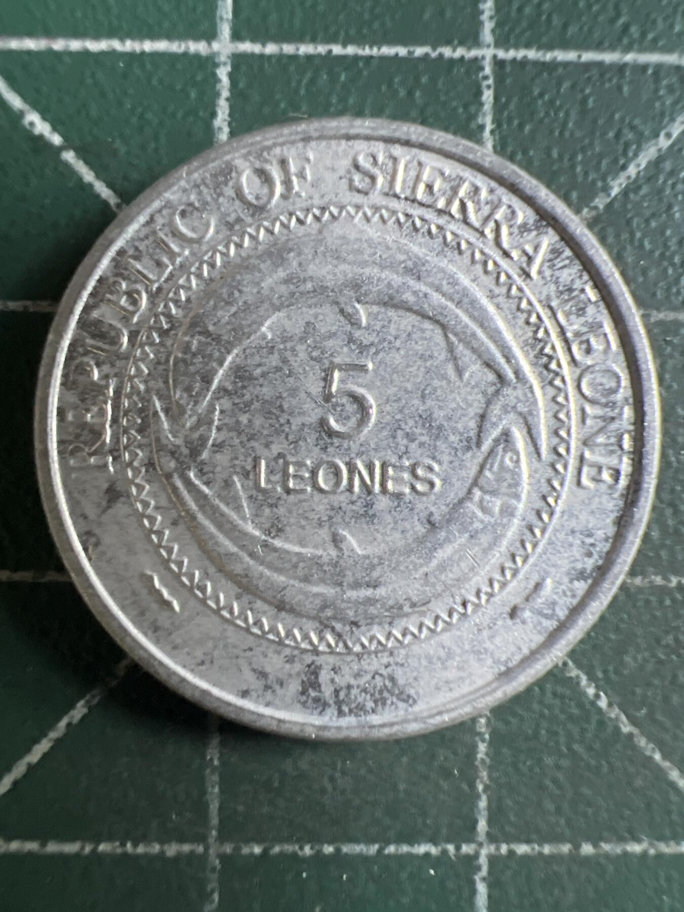 第634期 硬币专场 （无押金，捡漏，全场50包邮，偏远地区除外，接收代拍业务，本店十天发一次货） 塞拉利昂5利昂