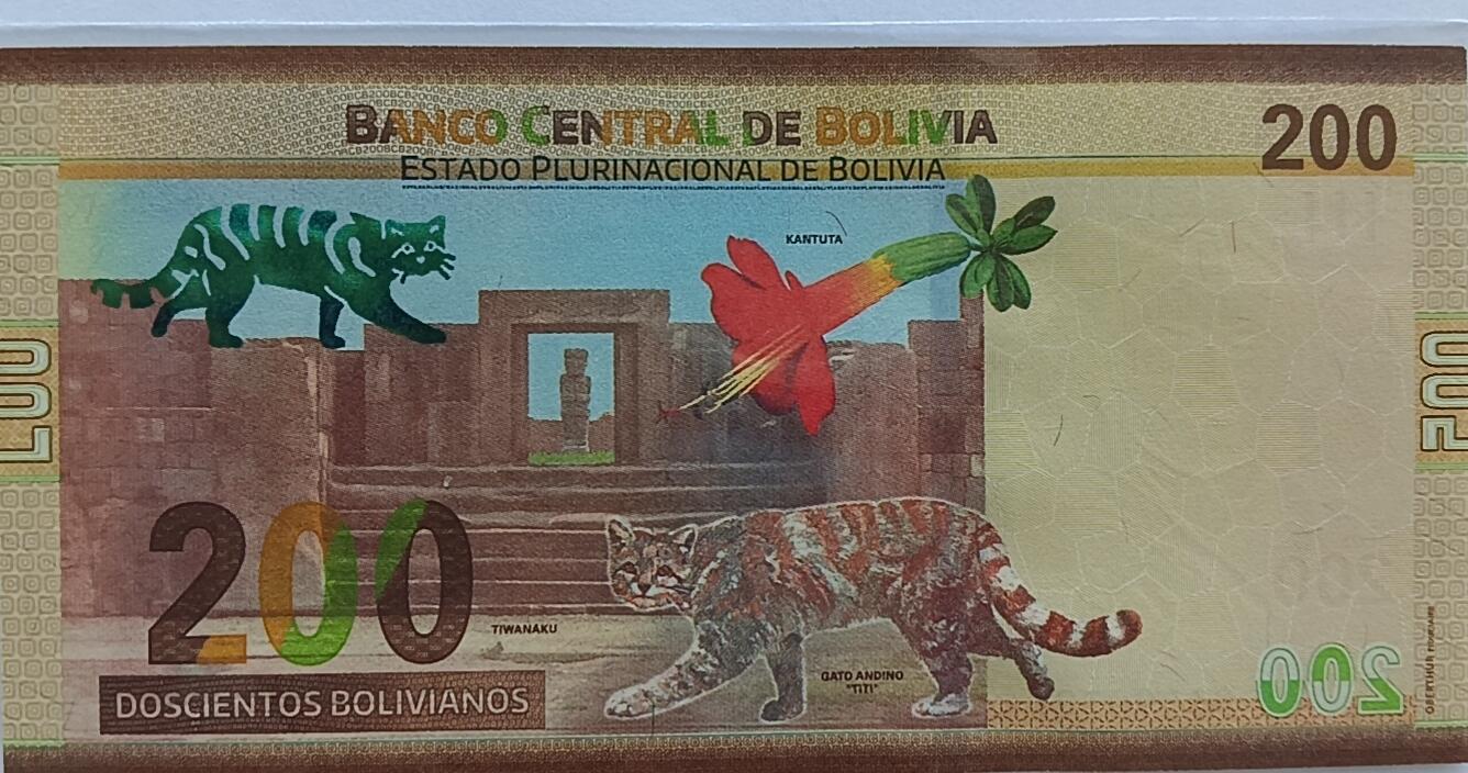 天和轩精品钱币第33场 玻利维亚200新版全新UNC