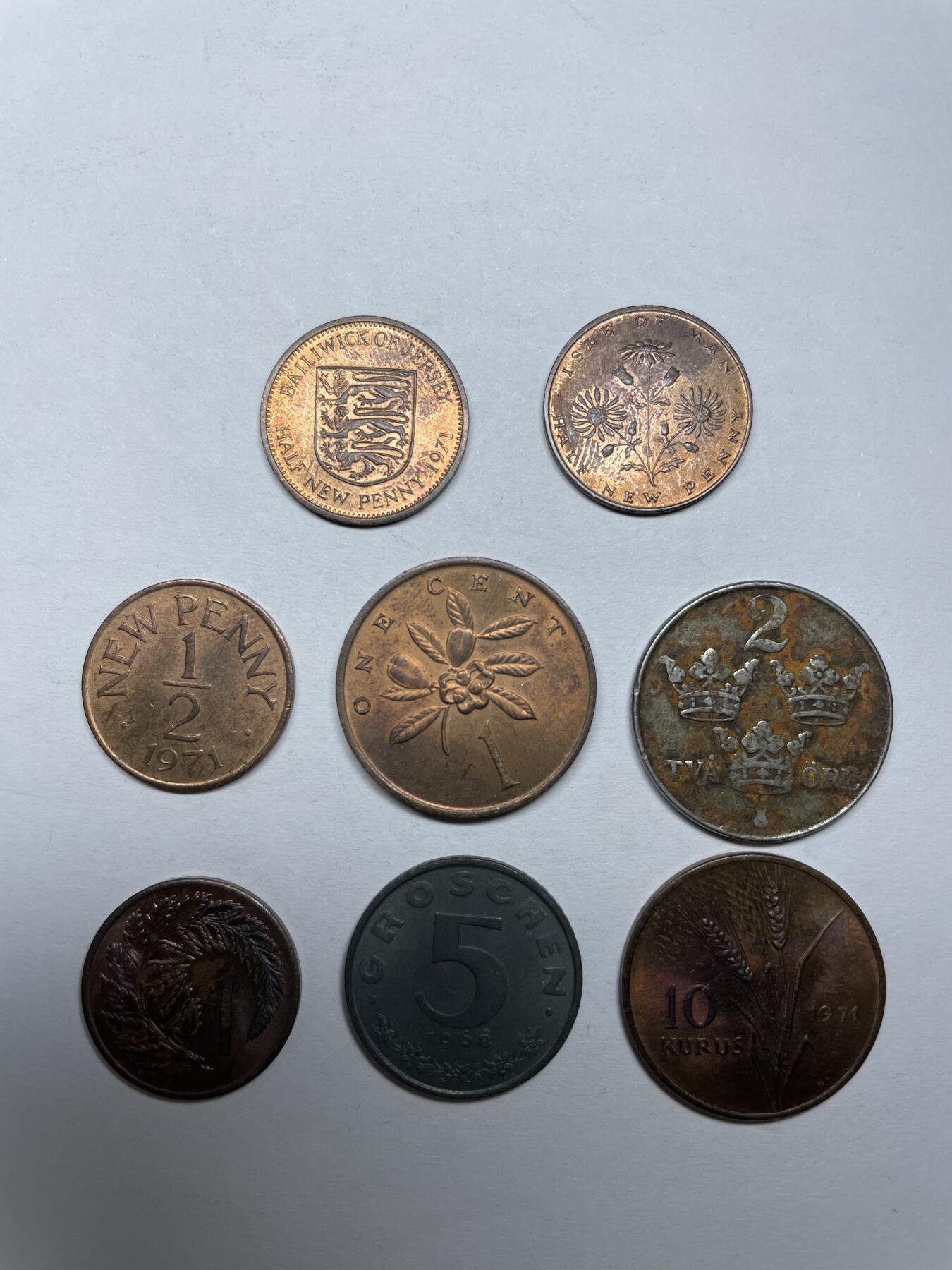 2024年集古藏今外币拍卖第九期-第9场—（总第89拍） 各国散币8枚