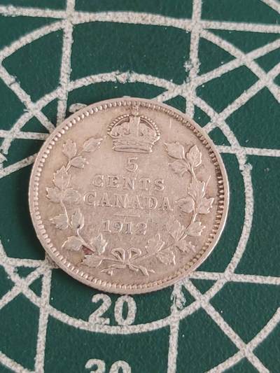 燕姐换藏第84拍 加拿大1912年5分银币
