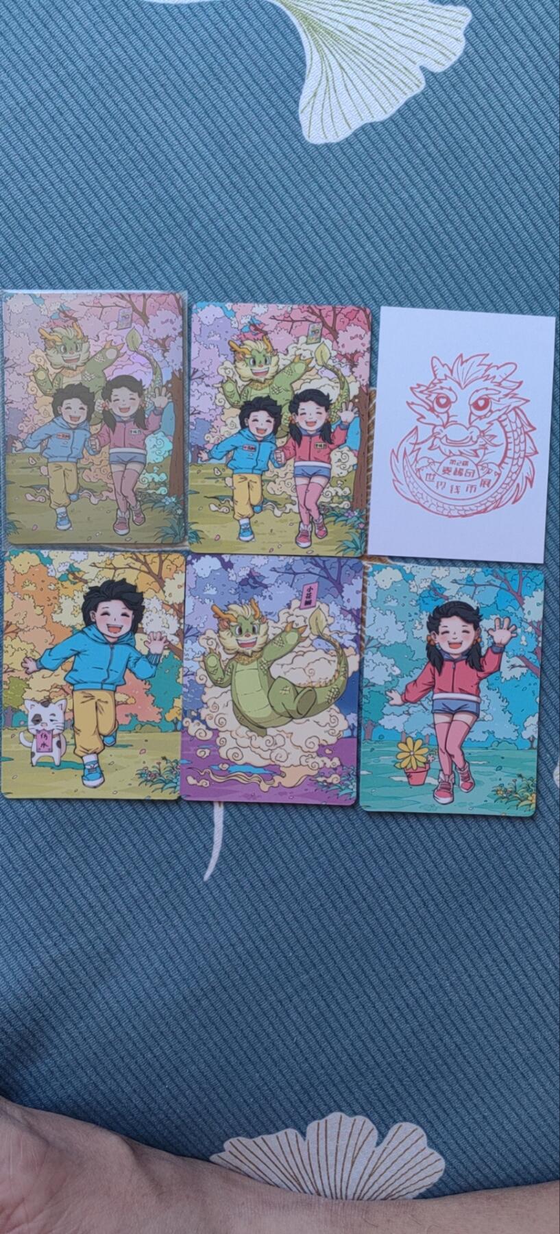 麦稀奇展会第一场山雨欲来风满楼 小花瓣麦稀奇联名卡裸卡+麦稀奇展会盖章龙卡共六张卡