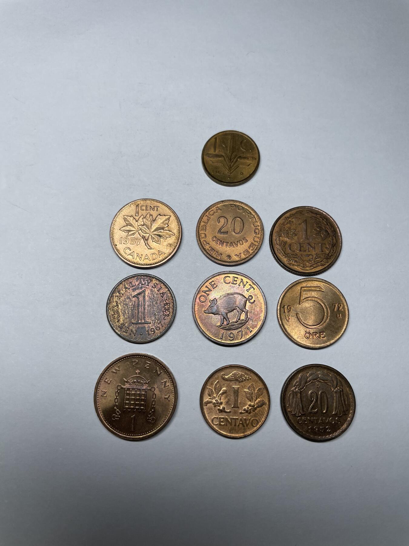 2024年集古藏今外币拍卖第九期-第9场—（总第89拍） 各国铜币铜币10枚