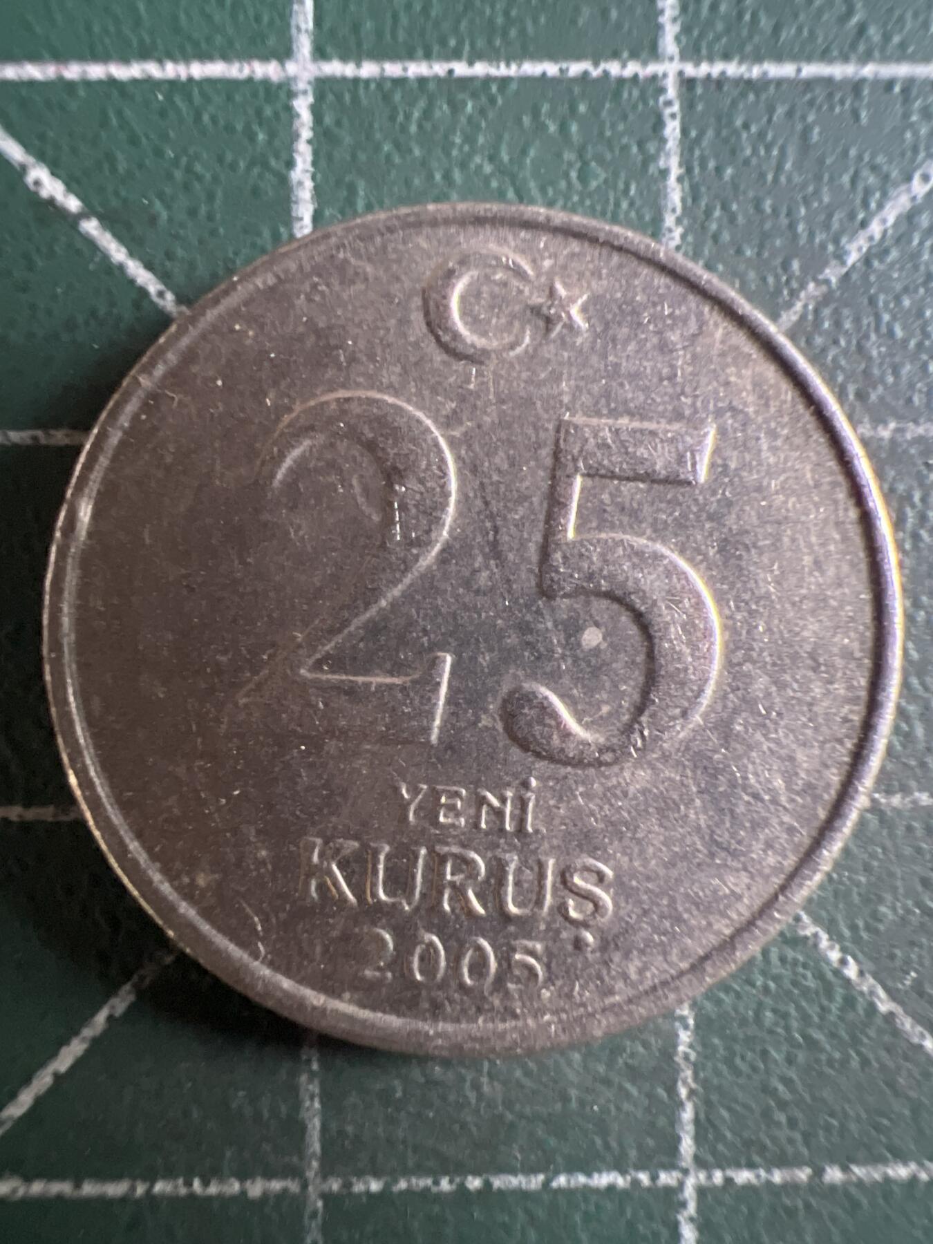 第634期 硬币专场 （无押金，捡漏，全场50包邮，偏远地区除外，接收代拍业务，本店十天发一次货） 土耳其25库鲁