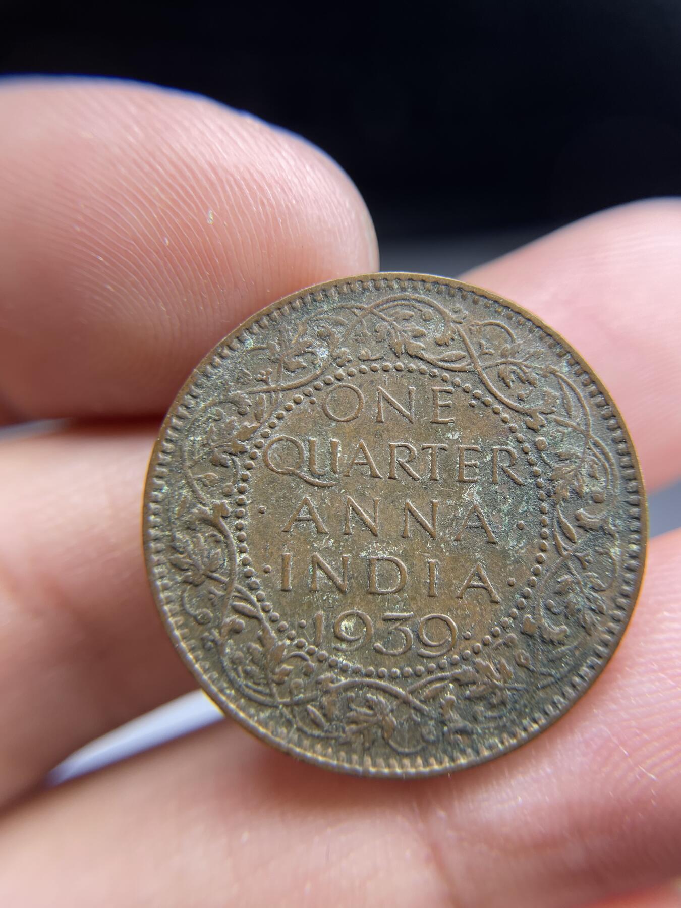 2024年集古藏今外币拍卖第九期-第9场—（总第89拍） 1939年印度1/4安娜