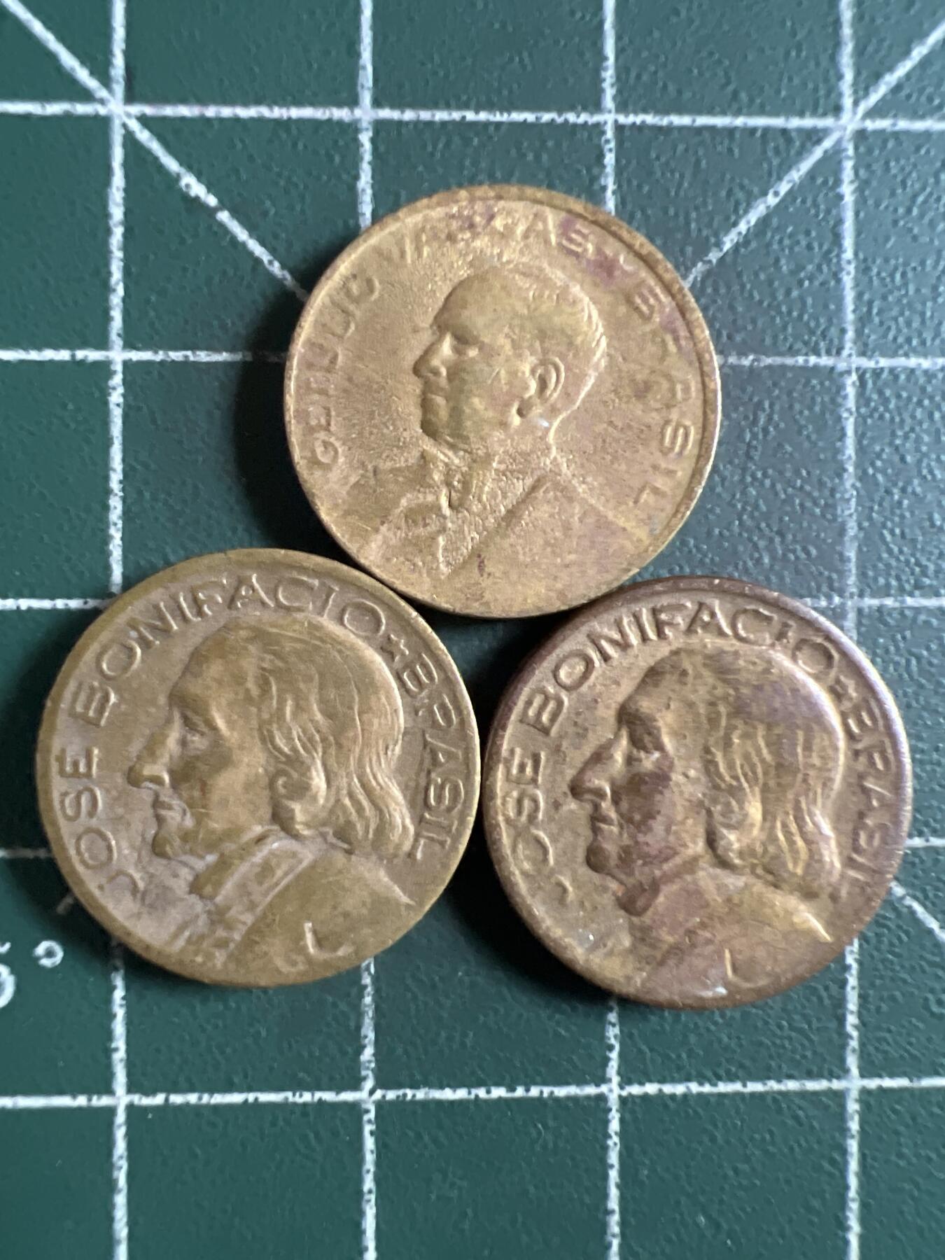 第634期 硬币专场 （无押金，捡漏，全场50包邮，偏远地区除外，接收代拍业务，本店十天发一次货） 巴西10分 三枚