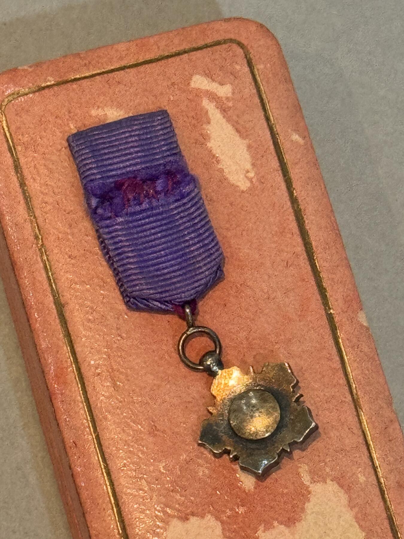 历代徽章22 清代双龙迷你勋章 