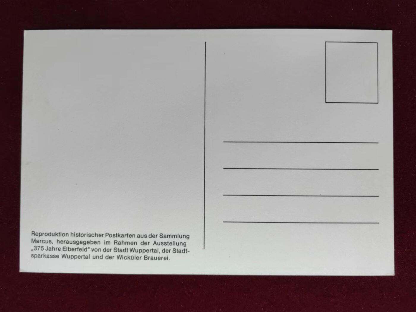 联合阁邮币社™ ——“明信片专场” 斯塔德-斯帕卡斯伍珀塔尔和威克勒啤酒厂