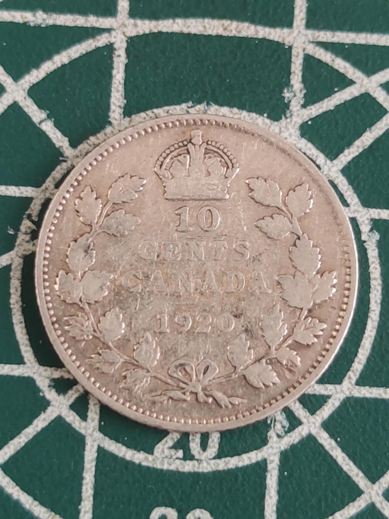燕姐换藏第83拍 加拿大1920年10分银币