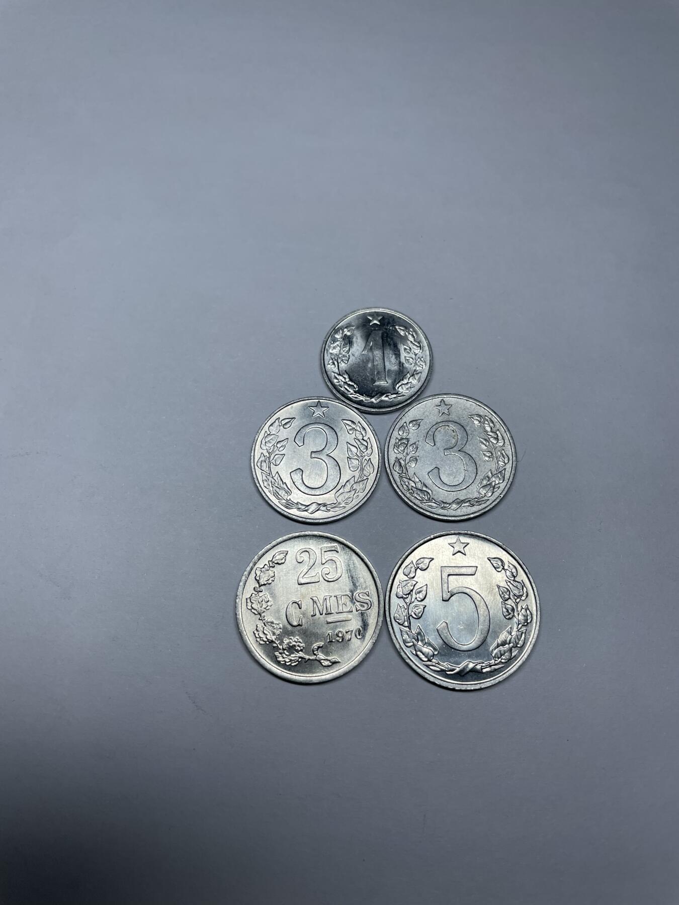 2024年集古藏今外币拍卖第九期-第9场—（总第89拍） 各国铝币5枚