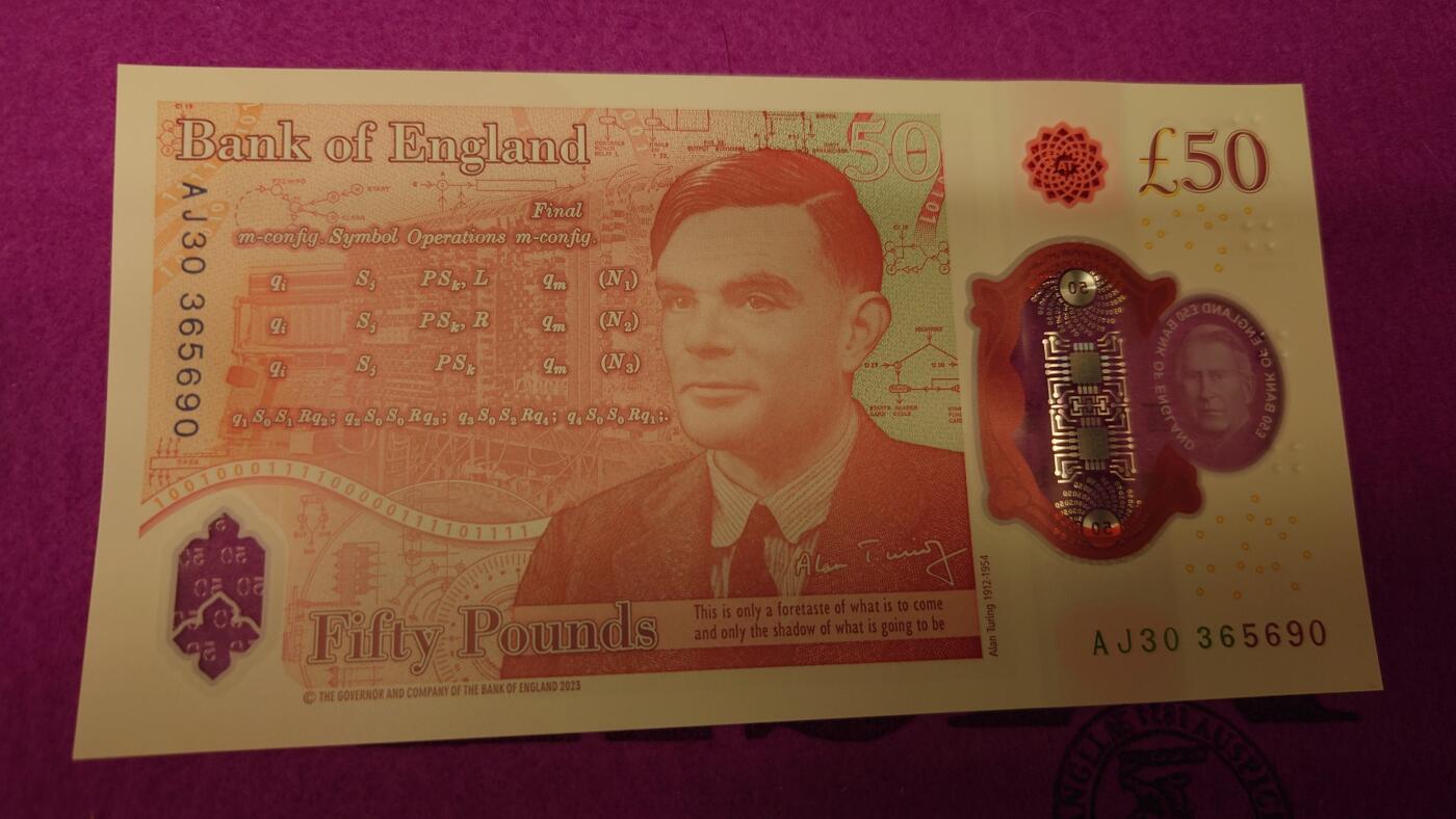 【世界钱币】精选微拍第115期暨2024年第26期  最新维港币展部分卖剩货品展销 2023年英国G序列50镑 查尔斯 全新绝品无47尾号5690(窗口完美)