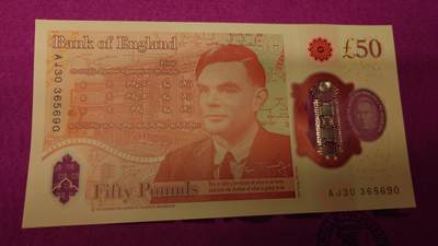 【世界钱币】精选微拍第115期暨2024年第26期  最新维港币展部分卖剩货品展销 - 2023年英国G序列50镑 查尔斯 全新绝品无47尾号5690(窗口完美)