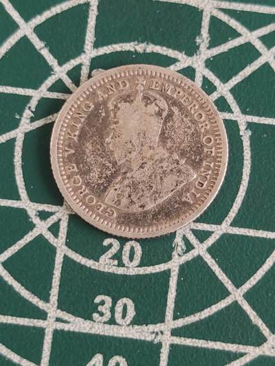 燕姐换藏第84拍 英属海峡1935年5分银币