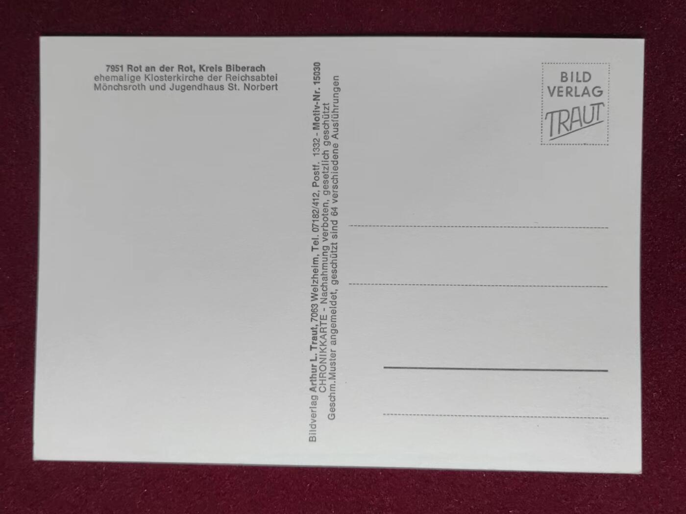 联合阁邮币社™ ——“明信片专场” 前帝国修道院