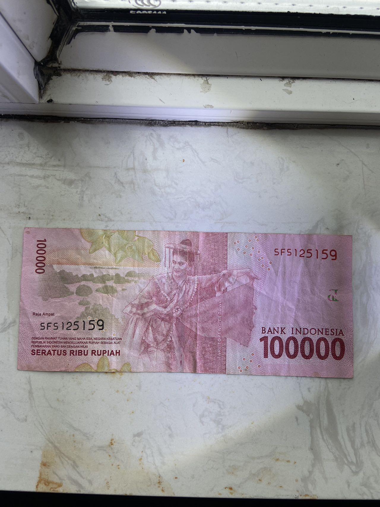 【炜奕收藏】裸钞专场第九期 印尼10万卢比，流通品相