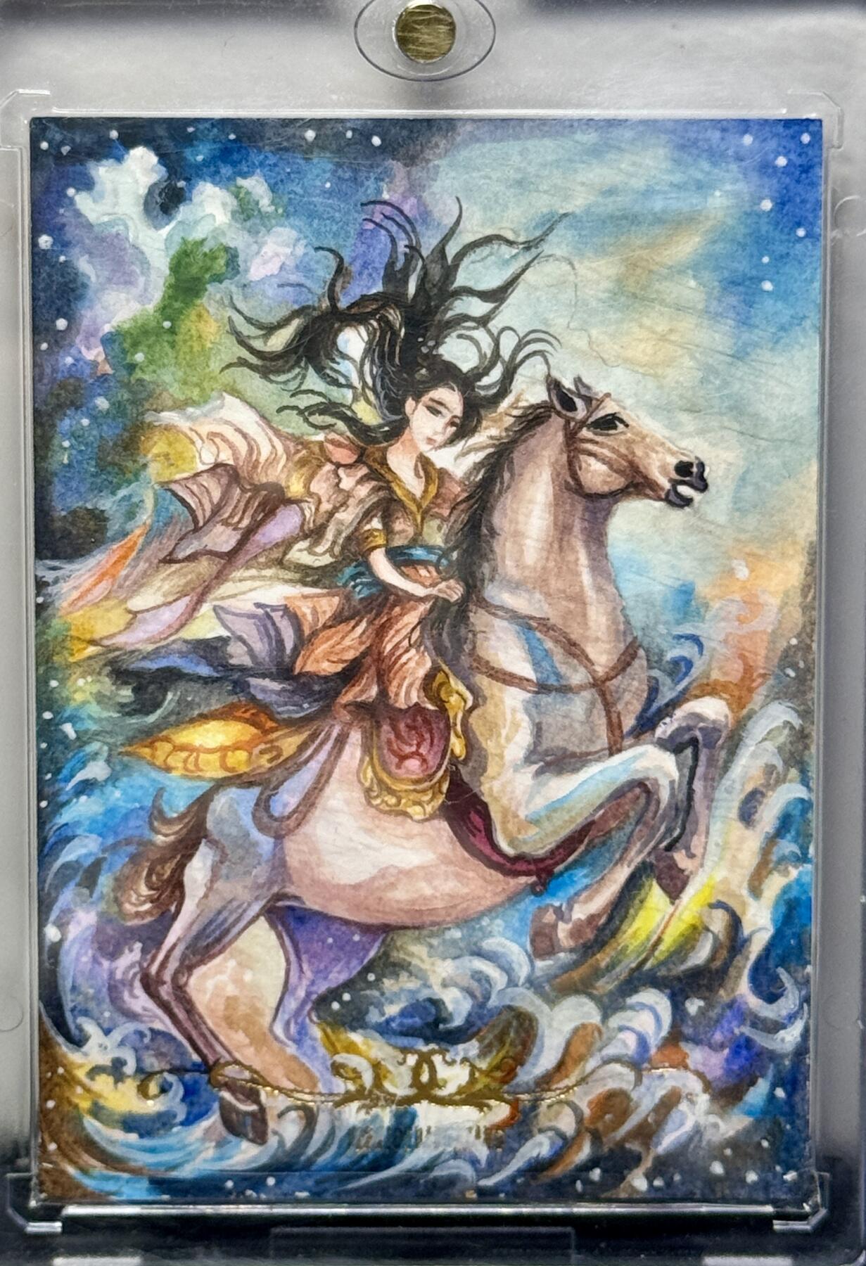 白泽拍卖卡牌专场第4期（六月精阳） 2024 艺绘创想手绘卡 卡砖封装