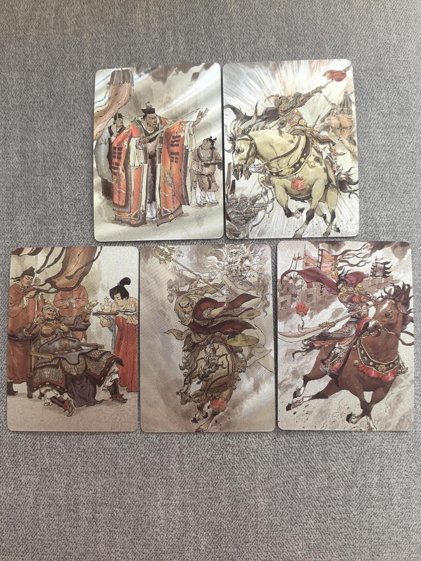 卡牌  限时专场 超吉梦 薛家将 镭射粗闪卡测试卡5张