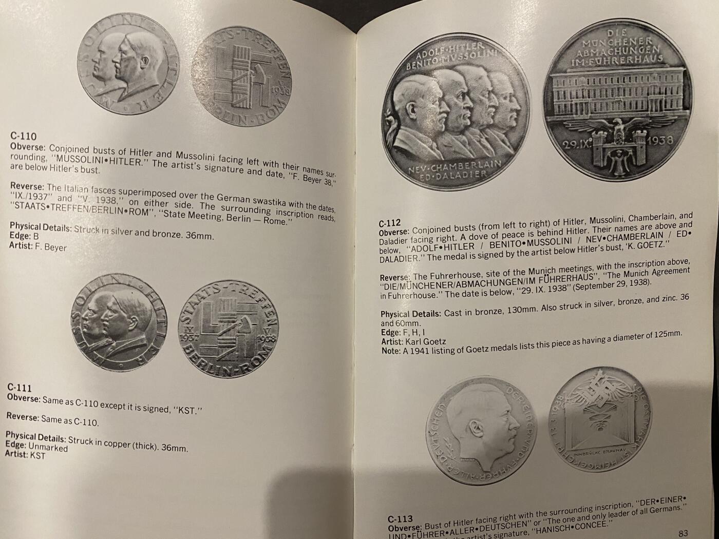 万国钱币拍卖第028期（花前月下●同享良章美币） 德意志第三帝国目录 绝版目录，全书约160页，布面硬壳精装，PC评级参考目录，95新品相，内附老藏家交流信一封。（书籍较重请注意运费到付）