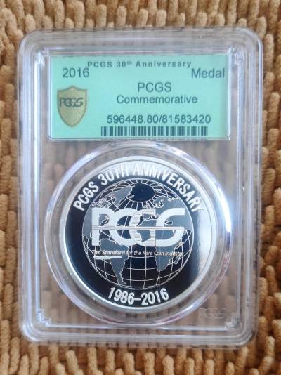 罕珍稀少章专场 - 全球首家评级币《PCGS成立30周年》精制纪念章 81583420号 9.9品
