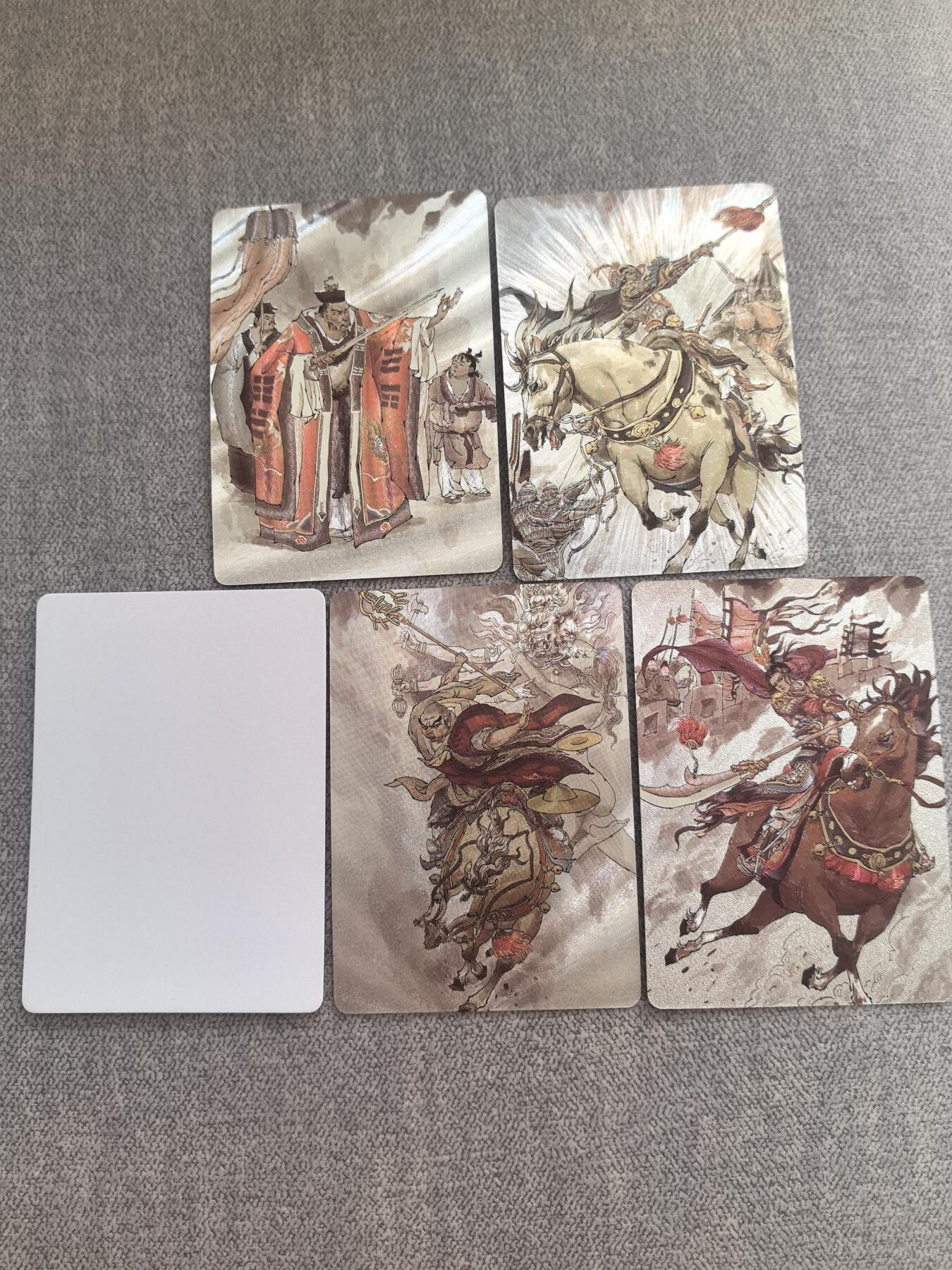 卡牌  限时专场 超吉梦 薛家将 镭射粗闪卡测试卡5张