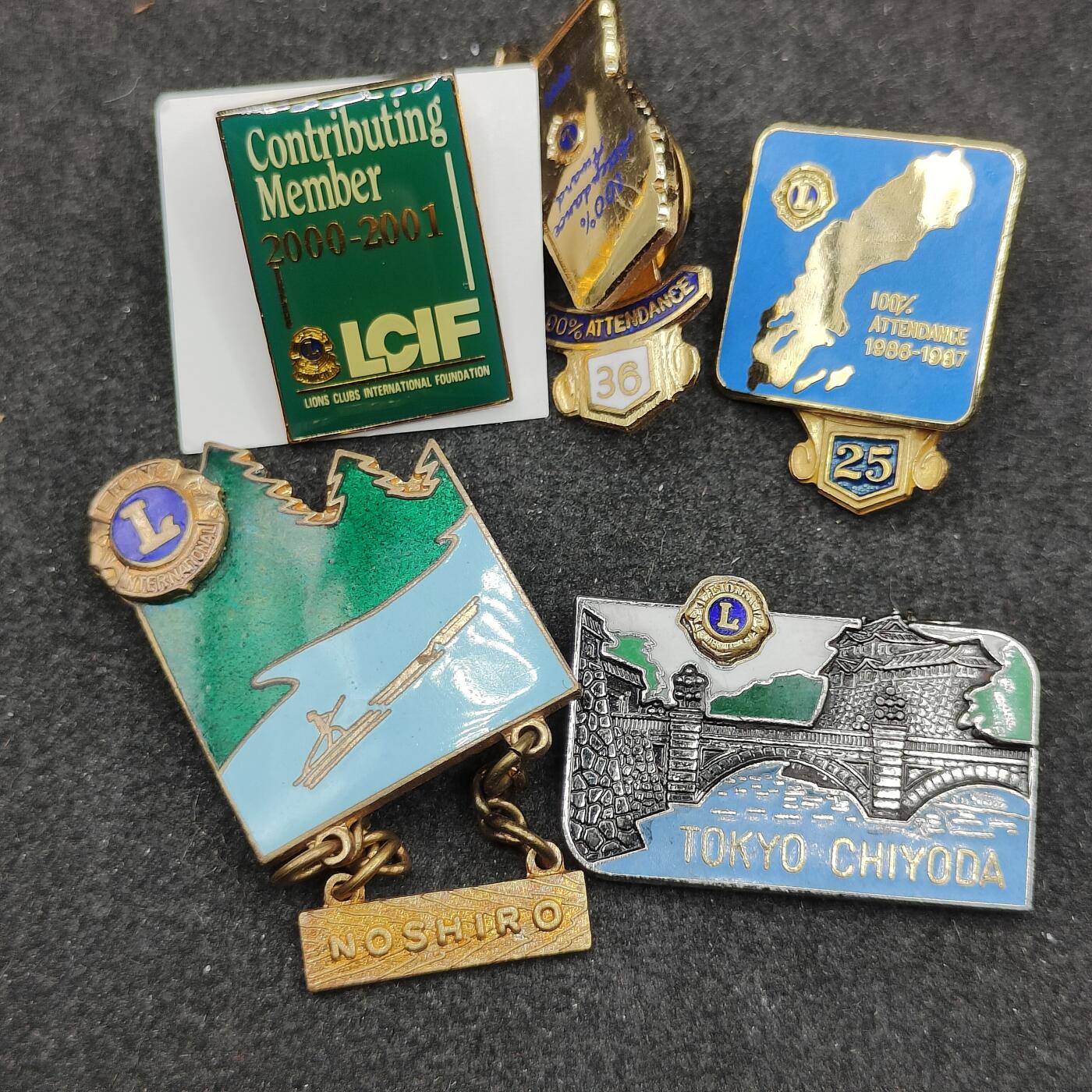 全场0元起拍 第169期 咸鱼国勋章拍卖专场 6月30日（周日）下午6：00开始 国际狮子会徽章五个