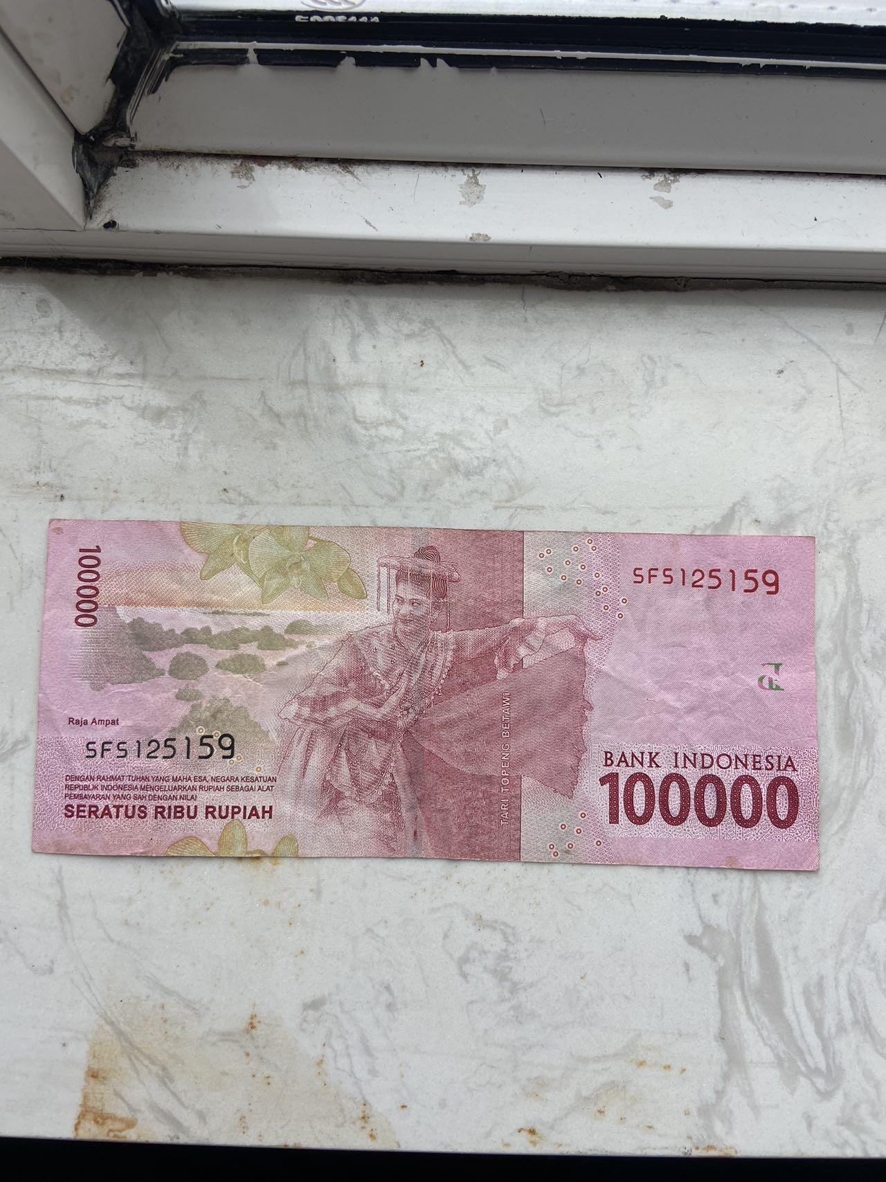 【炜奕收藏】裸钞专场第九期 印尼10万卢比，流通品相
