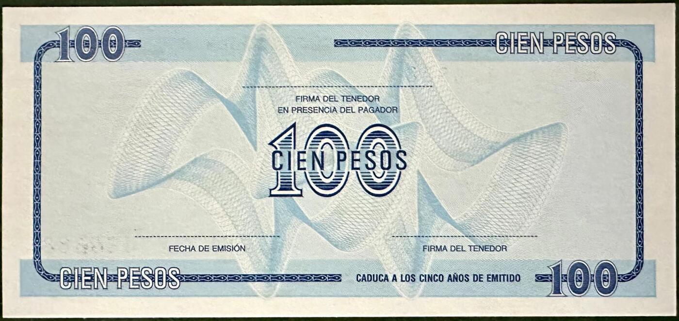 《外钞收藏家》第三百八十三期 全新UNC 古巴100比索 外汇券 无47 豹子888