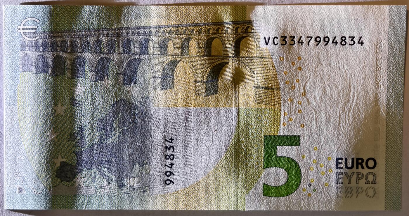 紫瑗钱币——第373期拍卖——纸币场 欧元 西班牙 2013年 加尔桥 5欧元 UNC