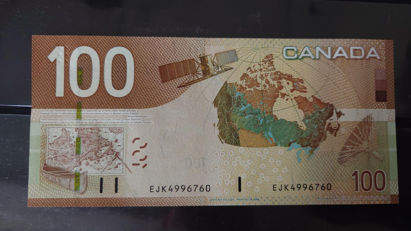 【世界钱币】精选微拍第116期暨2024年第27期  部分硬货0元起拍 还有新品1996首年瑞士人像1000等 2006年加拿大100元 旅行版 全新绝品尾号760