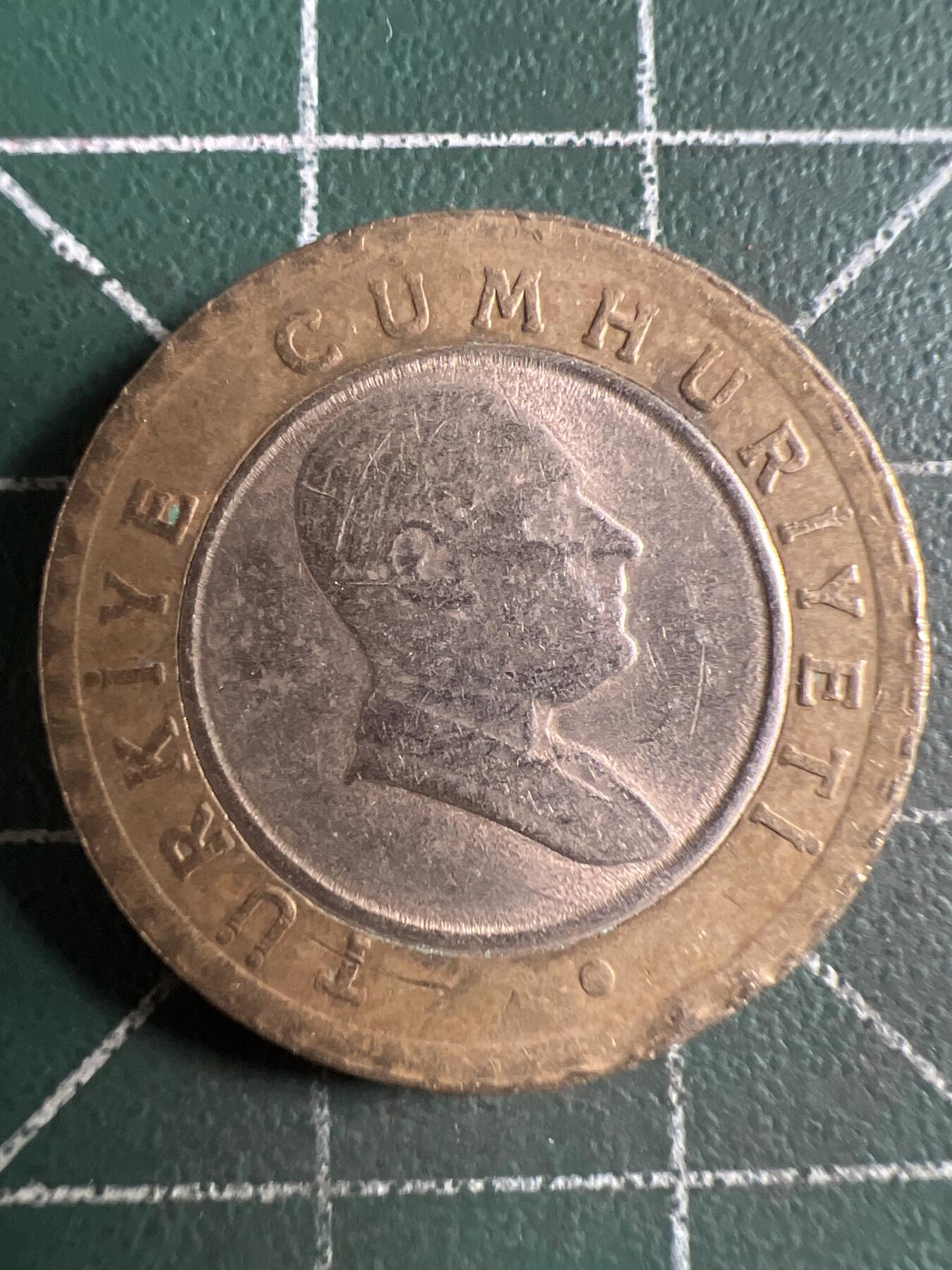 第638期 硬币专场 （无押金，捡漏，全场50包邮，偏远地区除外，接收代拍业务，本店十天发一次货） 土耳其50库鲁 双色币