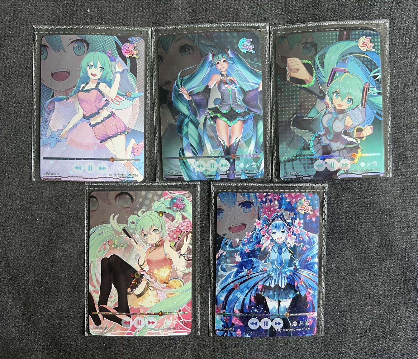 【随心卡拍】卡游专场拍卖【第21期】 卡游 初音 ssr 5张