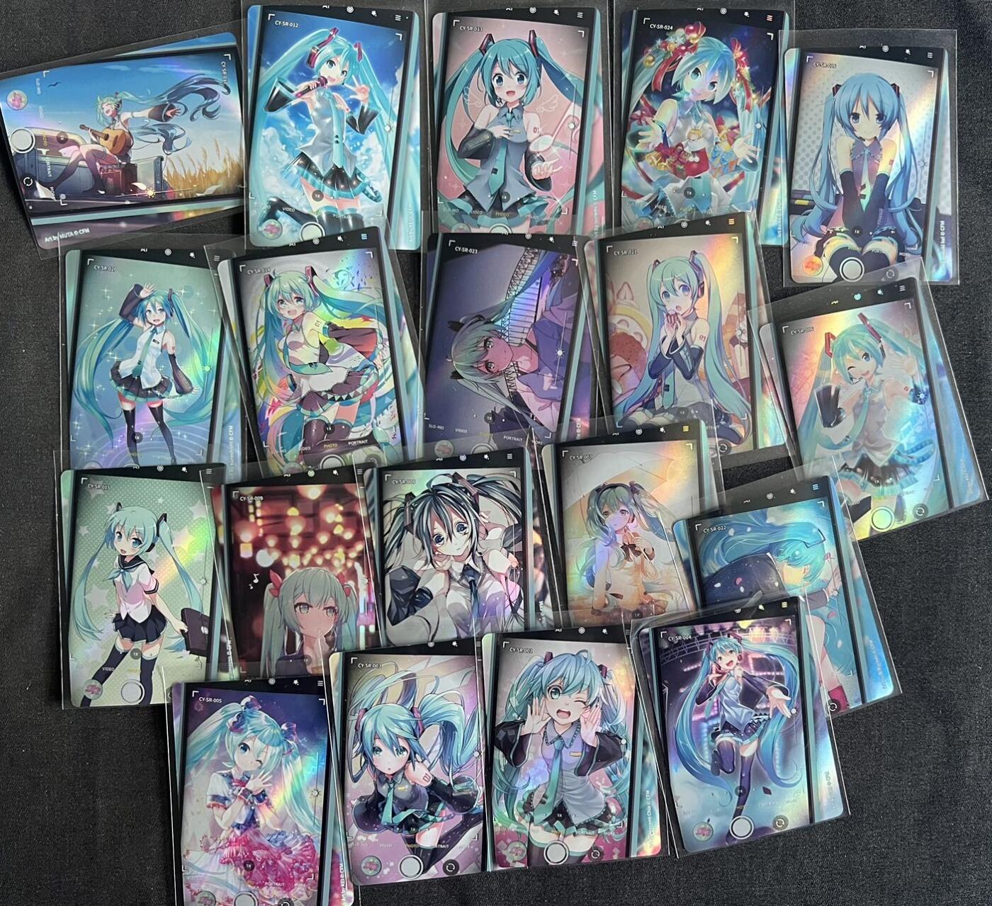 【随心卡拍】卡游专场拍卖【第21期】 卡游 初音 r卡 19张 带卡膜