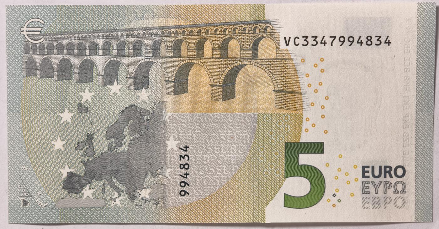 紫瑗钱币——第373期拍卖——纸币场 欧元 西班牙 2013年 加尔桥 5欧元 UNC