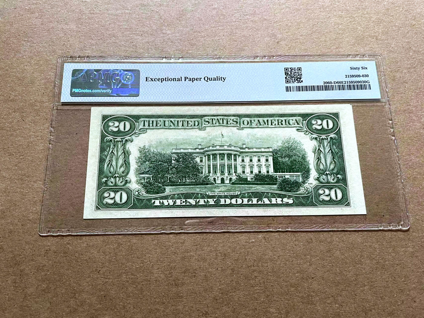 【Blue Auction】✨世界纸币精拍第498期【精】 美国 1950年20美金 PMG66EPQ 