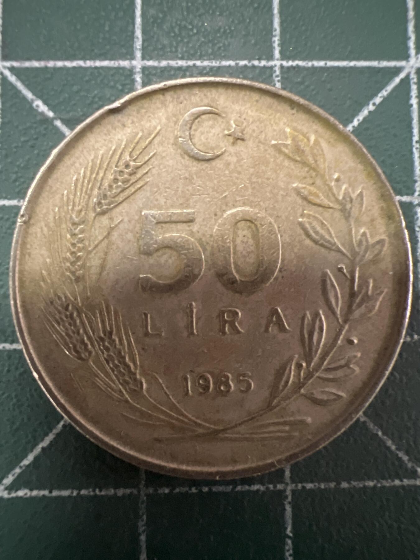 第637期 硬币专场 （无押金，捡漏，全场50包邮，偏远地区除外，接收代拍业务，本店十天发一次货） 土耳其50里拉