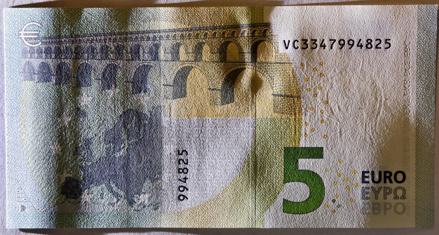 紫瑗钱币——第373期拍卖——纸币场 欧元 西班牙 2013年 加尔桥 5欧元 UNC